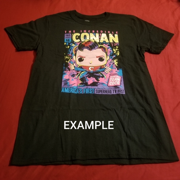 NEW Funko Pop Conan O'Brien t-shirt M DEADSTOCK - Picture 6 of 7